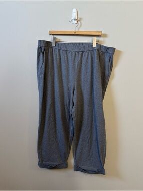 Eileen Fisher organic cotton grey pull on trouser pant 💜